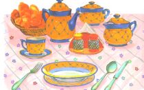 Картинки посуды для занятий с детьми