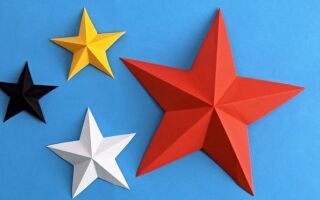 Звезда из бумаги своими руками