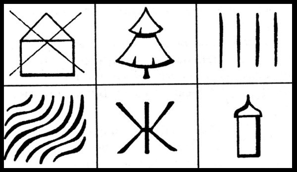 Черно-белая мнемотаблица