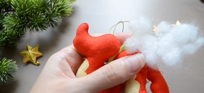 Дракон из фетра 5