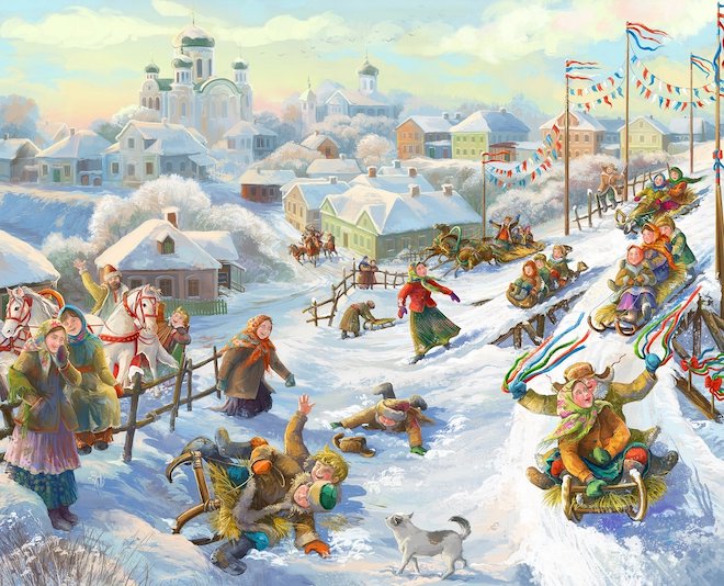 Игры на Масленицу картина