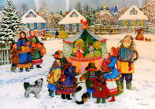 Картина Гуляние на Масленицу