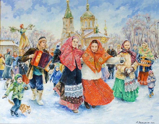 Масленица картина маслом