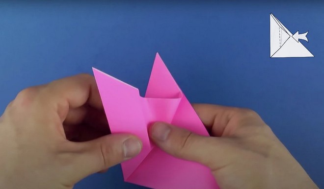 Голубь оригами 8