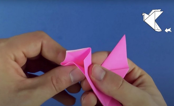 Голубь оригами 21