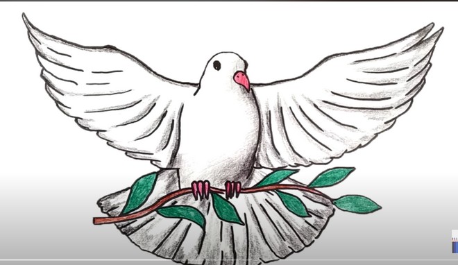 Рисунок Голубь мира 1