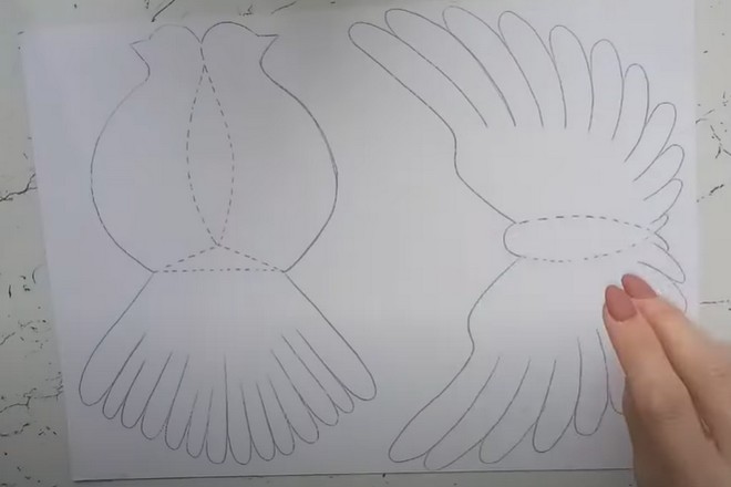 Голубь мира из бумаги 2