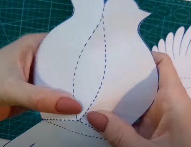 Голубь мира из бумаги 5